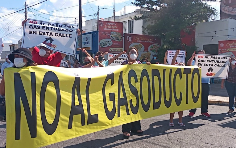 Temen que explote el gasoducto y salen a protestar (Yucatán)