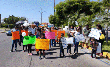 “Ni una alerta Amber más”, marchan niños por los desaparecidos en Sinaloa