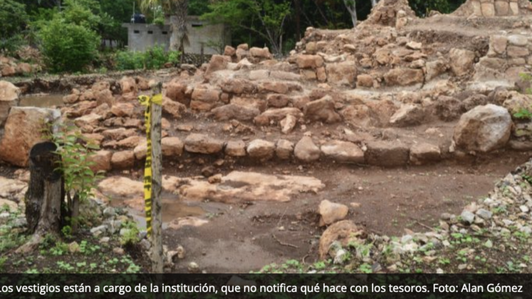 Tren Maya: ‘Desaparecen’ piezas prehispánicas halladas durante los trabajos en Tenabo