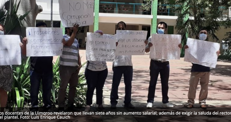 Docentes de la Universidad Maya de Q.Roo acusan corrupción de directivos