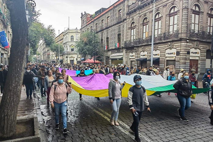 En protesta por la decisión de la SCJN, Consejo Supremo Indígena marcha en la Ciudad de México (Michoacán)