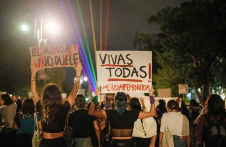 Toman las calles para exigir un alto a la violencia machista “en el estado más seguro del país” (Yucatán)