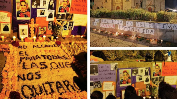 Con ofrenda piden justicia para víctimas de feminicidio en Oaxaca
