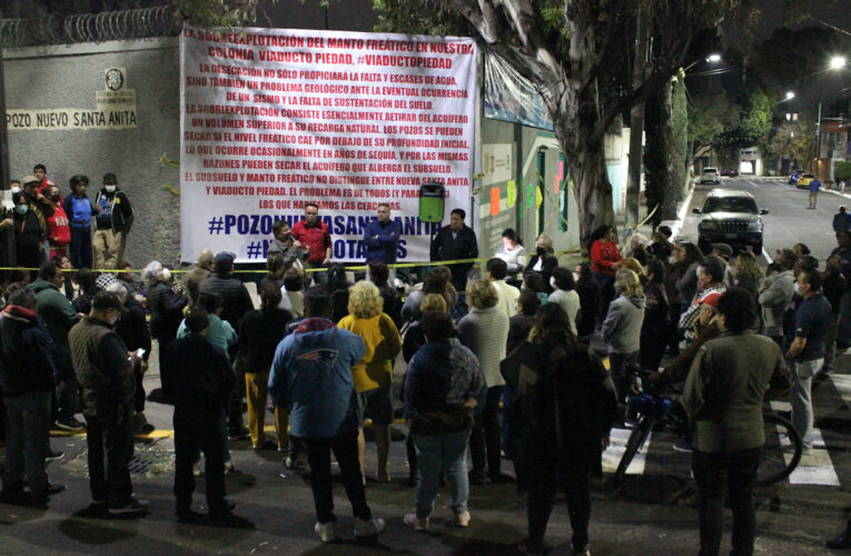 «No más pipas»: vecinos de Iztacalco clausuran pozo de agua por exceso de extracción (CDMX)