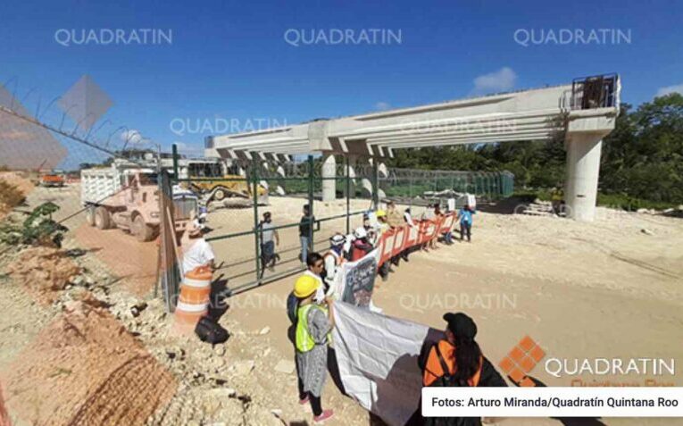 Enrejan obras del Tramo 5 del Tren Maya