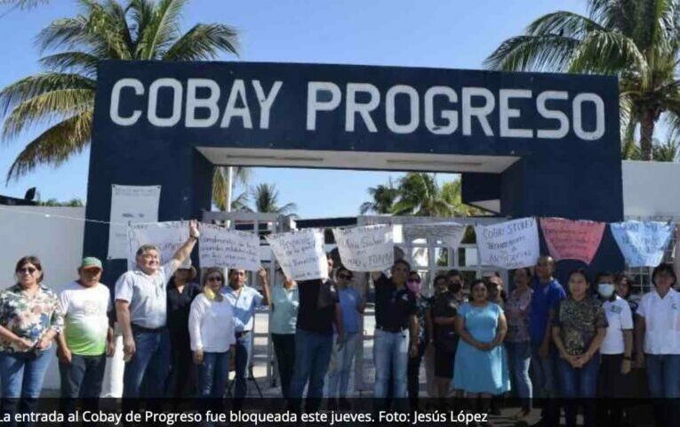 Sindicalizados del Cobay de Progreso, Yucatán, se une a paro nacional de labores