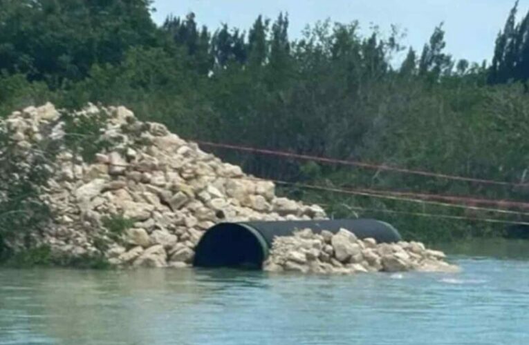 Ejército suspende relleno del estero de Chac ante quejas de habitantes de Bacalar (Quintana Roo)