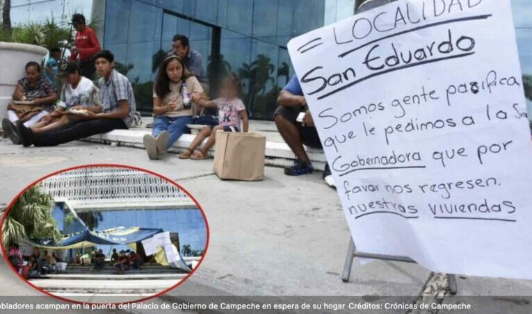 Tren Maya embiste a pobladores de San Eduardo Campeche; los desalojaron para construirlo