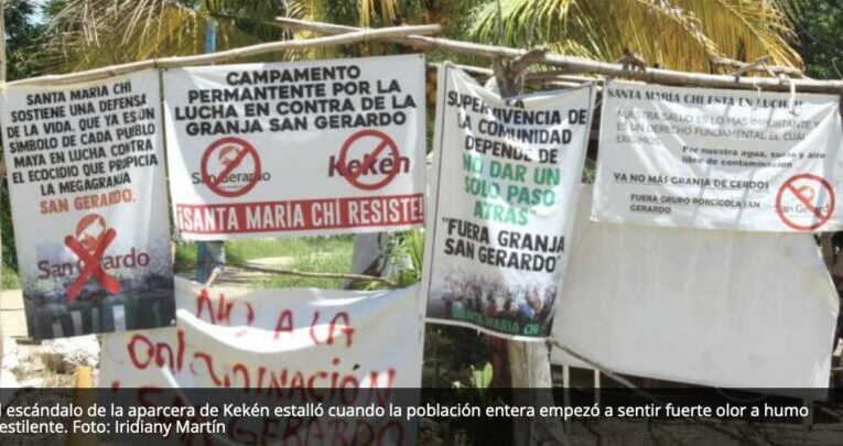 Kekén ‘se burla’ de la ley; continúa operaciones en la granja clausurada de Santa María Chí en Mérida (Yucatán)