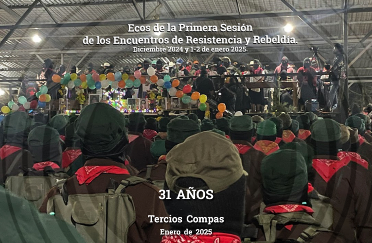 Ecos de la Primera Sesión de los Encuentros de Resistencia y Rebeldía. Diciembre 2024 y 1-2 de enero 2025.